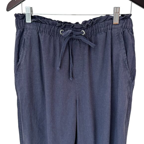 SANCTUARY Blue Linen Solstice Jogger Pants Size L - Picture 4 of 9